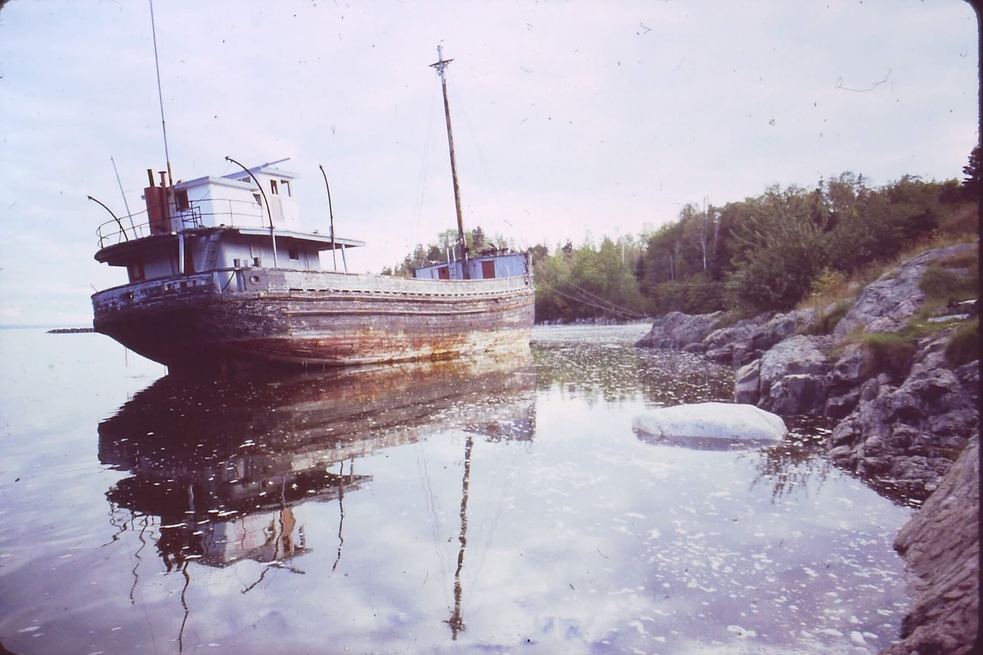 Bateau de recherche, St-Paul-du-Nord, années 1970