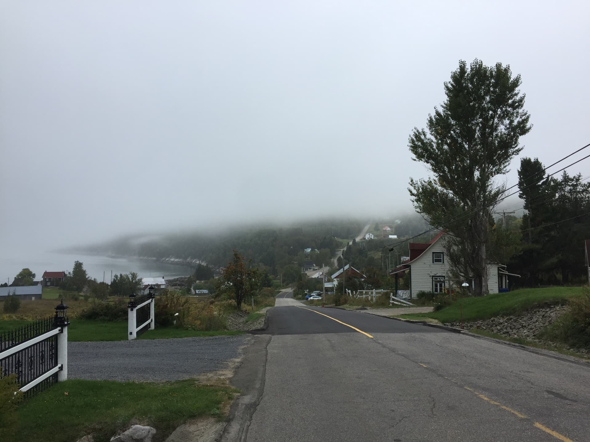Baie de Port-au-Persil dans la brume